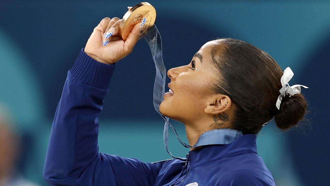 Jordan Chiles em Paris'2024