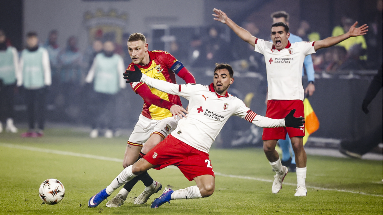 Ricardo Horta durante o Go Ahead Eagles-Sp. Braga