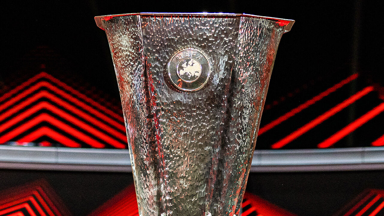 O troféu da Liga Europa