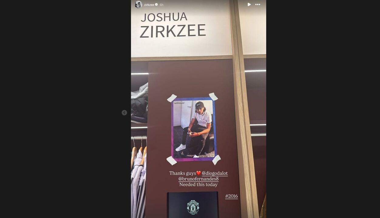 Zirkzee agradece apoio de Dalot e Bruno Fernandes