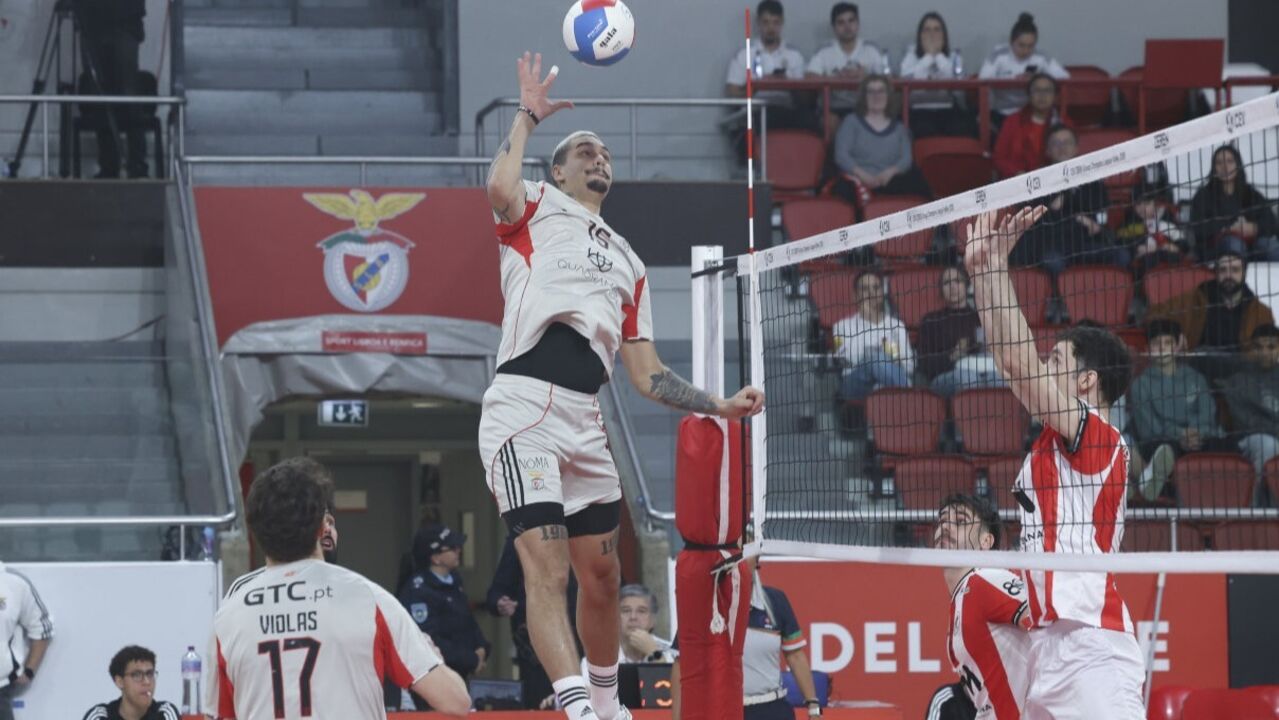 SL Benfica em jogo de voleibol