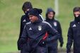 Lopes Cabral no treino do Benfica