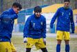 Jogadores de futebol treinam em Montalegre e Bragança durante o nevão