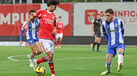 Miguel Figueiredo em ação no Benfica B-FC Porto B