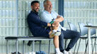 Francesco Farioli à conversa com Jorge Costa no arranque da temporada, no Olival