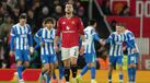 Diogo Dalot após eliminação do Manchester United aos pés do Brighton na Taça de Inglaterra