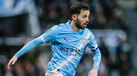 Bernardo Silva com a braçadeira de capitão do Manchester City