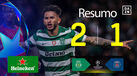 Resumo do jogo da Liga dos Campeões: Sporting CP venceu o Paris SG por 2-1