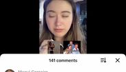 Comentário de Margarida Corceiro no TikTok