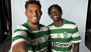 Luís Guilherme e Faye marcam presença no 'media day' do Sporting