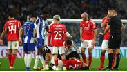 Richard Ríos saiu lesionado do FC Porto-Benfica