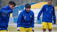 Jogadores de futebol treinam em Montalegre e Bragança durante o nevão