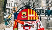 Cenário em Deventer a algumas horas do jogo entre Sp. Braga e Go Ahead Eagles