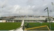 Estragos no Estádio Municipal de Rio Maior