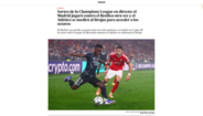 'El País' recorda que foi o Benfica a afastar o Real Madrid do top'8 da Liga dos Campeões