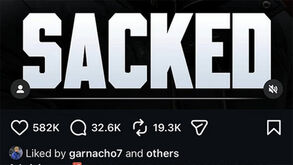 Garnacho reage ao despedimento de Amorim com um 'like'