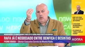 Pedro Sousa: «Acordo entre Benfica e Besiktas sobre Jurásek aplanou a questão do Rafa»