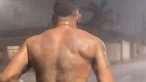 Campeão do UFC corre durante temporal após terminar namoro de... 9 dias