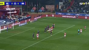 O golaço de Dorgeles de livre que colocou o Sp. Braga na frente da final da Allianz Cup