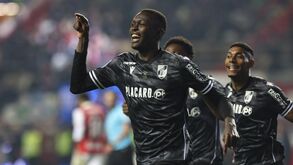 Futebolistas do V. Guimarães celebram vitória na Allianz Cup contra o Sp. Braga