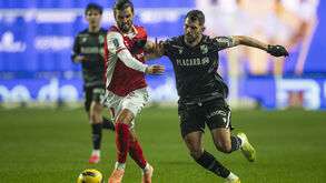 Nélson Oliveira em ação frente ao Sp. Braga