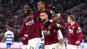 Jogadores do West Ham a festejar