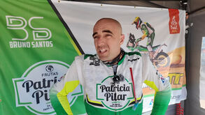 Bruno Santos e o 'vento impressionante' da 8.ª etapa do Dakar: «Até a mota tirava para o lado...»