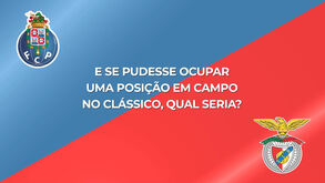 E se pudesse ocupar uma posição em campo no clássico? As opções de famosos adeptos de FC Porto e Benfica