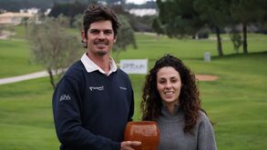 Pedro Figueiredo campeão e Nerea Dominguez Ariza, do Millennium Golf Course