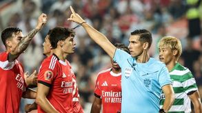 Fábio Veríssimo esteve no clássico da Supertaça entre Sporting e Benfica