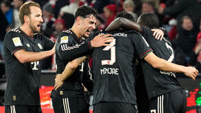 Jogadores do Bayern Munique a festejar