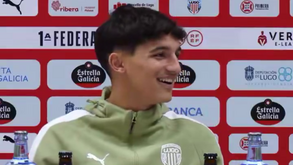 Gabriel Costa na apresentação no Lugo: «Já conhecia o clube, fiz um modo carreira no FIFA»