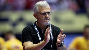 Paulo Pereira reage durante o Portugal-Roménia