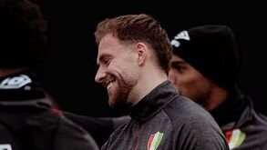 Kevin Jansson em treino do E. Amadora