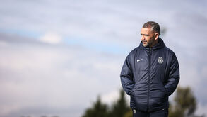 Rui Borges orienta treino do Sporting antes do jogo com o PSG