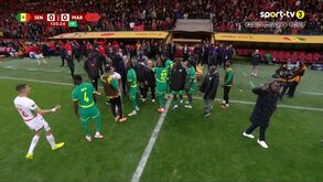 Jogo de futebol entre Senegal e Marrocos chega ao fim