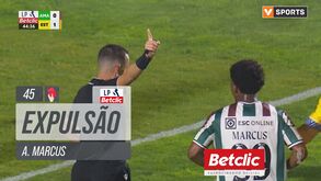 A agressão que valeu a expulsão de Abraham Marcus no Estrela-Estoril