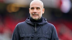 Pep Guardiola no relvado