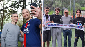 Pedro Pauleta numa manhã cheia de boa disposição