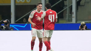 Arsenal vence Inter com golos de Gyökeres e Gabriel Jesus