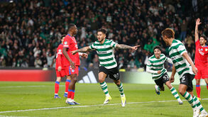 Luis Suárez destaca-se no jogo Sporting - PSG