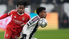 Leandro Barreiro no Juventus-Benfica