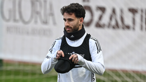 Rafa Silva no treino do Besiktas