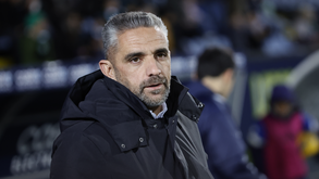 Rui Borges, treinador do Sporting, durante o jogo em Arouca