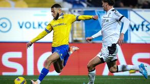 Momento do jogo entre Estoril e V. Guimarães, da Liga Betclic