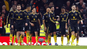 Jogadores do Manchester United a celebrar 