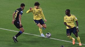 Félix e Mané no Al Nassr-Al Taawoun