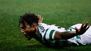 Luis Suárez no triunfo do Sporting com o Arouca