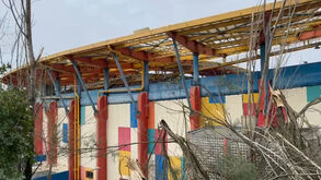 Estádio foi visivelmente afetado pela depressão Kristin