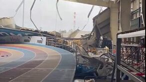 Danos na pista em Pombal